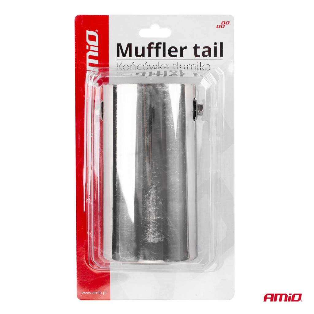 Exhaust Muffler Tip Stainless Steel Mt 006 Chrome Amio-01306