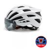 Integrated Cycling Helmet With Magnetic Goggle Clip USB-Rechargeable Rear Light PC Shell Road Bike Riders