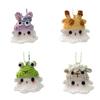 Crochet Ornament Finished Positive Figures Crochet Animals Ghost Desk Accessory Home Office Decor Christmas New Year Party Gift