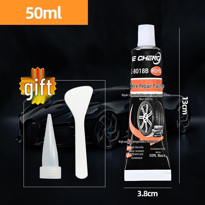 Black Waterproof Automotive Tire Repair Sealant - Wear-Resistant Silicone Rubber Glue
