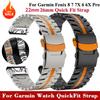 QuickFit 22 26mm Titanium Strap For Garmin Fenix 8 51mm 7 7X 6 6X Pro Stainless Steel Band For Garmin Fenix3 5 5X Plus Bracelet