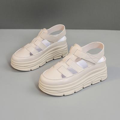 Fashion Women's Summer 2025 New Style Hollowed-out Thick-soled Fashionable Sandals