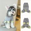 Striped Casual Four-legged Base Layer Small Dog Pet Clothes Dog Clothes Autumn-winter Clothing Four-legged Clothing