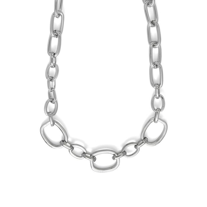 Collana - LUXENTER - Danli - Finitura rodio - Metallo - Grigio