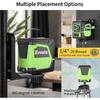 Laser Level Self-leveling Green Cross Laser Tool with Vertical and Horizontal Lines,360 Degree Rotation Self-leveling mode&IP54 Waterproof for