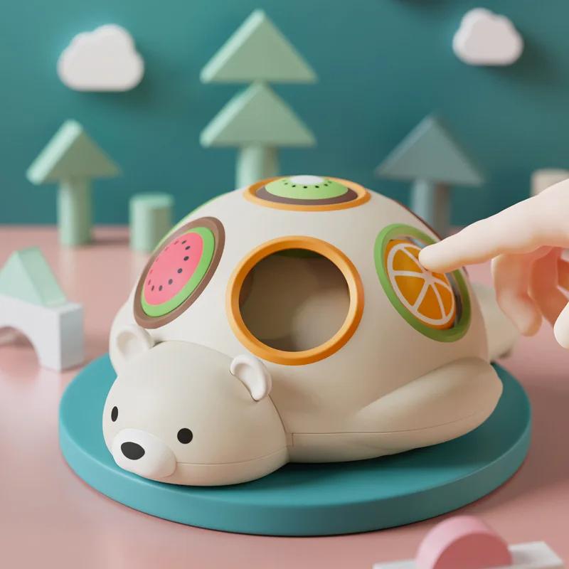 

Сенсорные игрушки Монтессори, детские вращающиеся игрушки для мелкой моторики 0 6 12 месяцев, ежик Pop Fidget Spinner для детей 2-4 лет