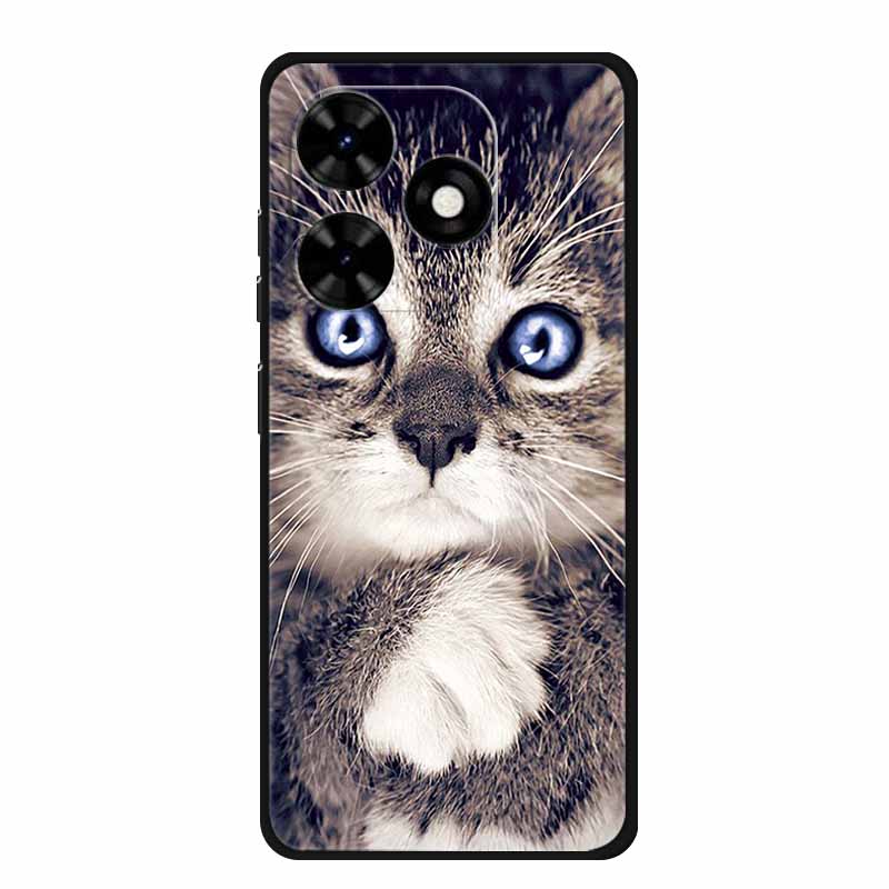 Case For Tecno Spark Go 2024 Animals Painted TPU Silicone Soft Phone Cover for Spark Go2024 BG6 Protector Wolf Shockproof Para