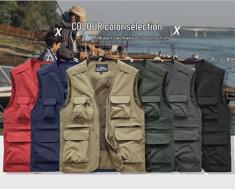 Men's Autumn Outdoor Casual Multi-Pocket Vest