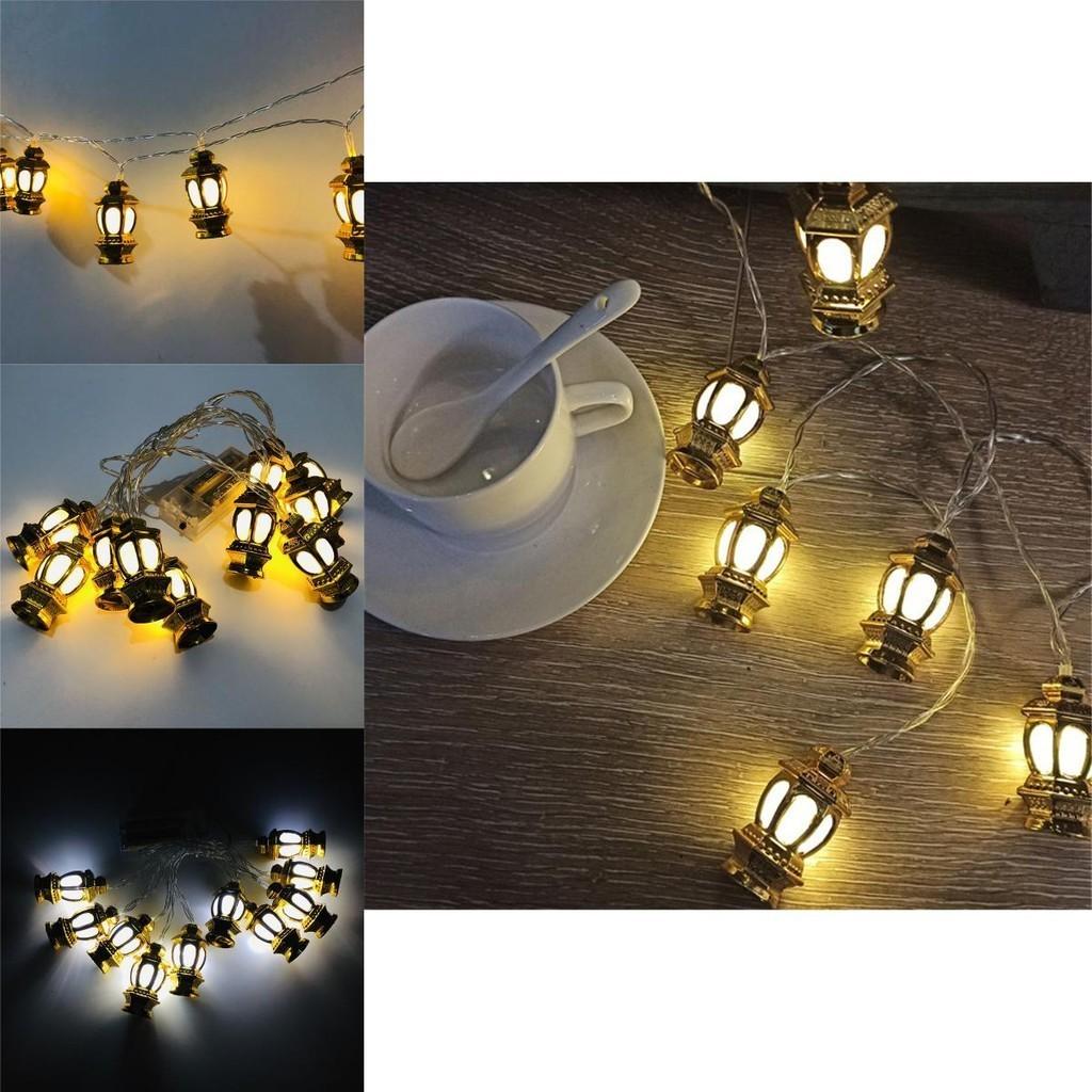 Exquisite Ramadan Eid Mubarak Lantern Led Fairy String Light Hanging Decoration
