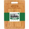 Bamboo Cutting Board Set of 3, Wooden Cutting Boards for Kitchen, Knife Friendly Food Grade Chopping Board, Lightweight with Hanging Hole for