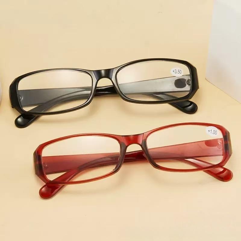 

2pcs European and American fashionable reading glasses, lightweight anti blue light and anti eye fatigue reader, suitable for bo +100