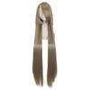 100cm Colored Straight Bangs Women's Synthetic Wig Heat Resistant Fiber Multi Color Party Anime Roleplay Free Wig Cap