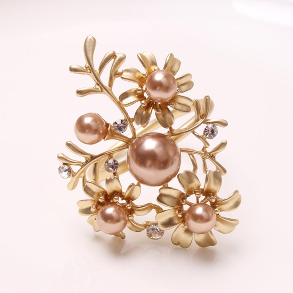 6PCS Dining Table Decorations Napkin Buckles,Event Design Flower Napkin Holder Rings,Daily Dinner Party Wedding Easter Ornament