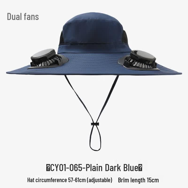 Solar Charging Dual Fan Sun Hat