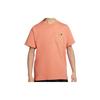 Nike T Shirts Men's Orange Crew Neck Moderate Straight Fit CW1461-863