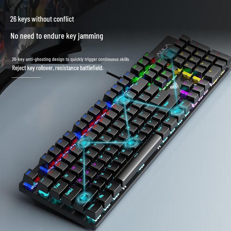AULA Wired Gaming Mechanical Keyboard