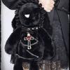 Dark Gothic Rabbit Plush Chain Shoulder Bag Niche Lolita Girl Handbag