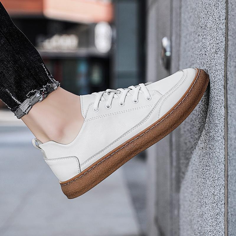 Fashion High -Quality Men Solid Color Striped Casual Shoe Comfortable Anti -Slip Breathable Flat Shoe Classic Trendy And Versatile Shoes