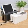 with Plastic Lid Household Cable Management Box Storage Bin Power Cord Case  Plug-in Board