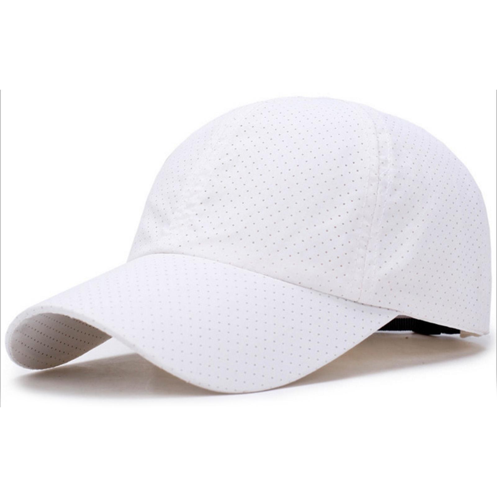 Fashion Men s Plain Baseball Cap For Outdoor Sports Top Round Crown Curved Brim Polyester Breathable Mesh Sun Protection Hats