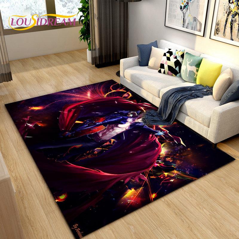 Fullmetal Alchemist Anime Cartoon Area Rug Large,Carpet Rug for Living Room Bedroom Sofa Doormat Decoration, Non-slip Floor Mat