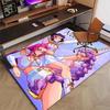 Custom KPop Demon Hunters Mat Personalized Name, Polyester Washable Indoor Entryway Rug, Gift for Christmas, Easter, Thanksgiving Day