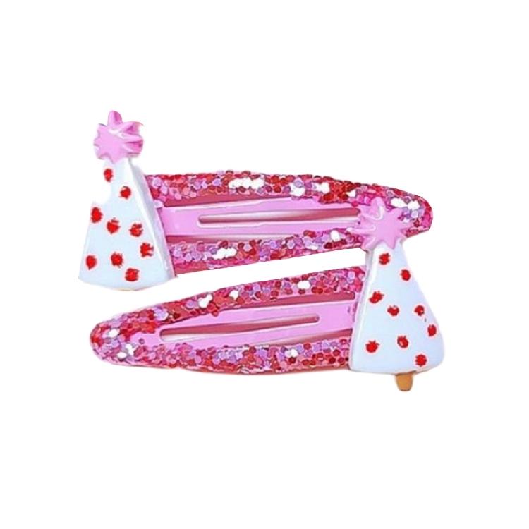 Popular Christmas Hair Clip Nonslip Strong Clip Christmas Theme Designs For Women and Child Everyday Hair Ornament 1Pair