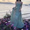 Bohemian Vacation Dress Women's Summer New French Travel Photo Seaside Beach Dress Temperament Long Skirt