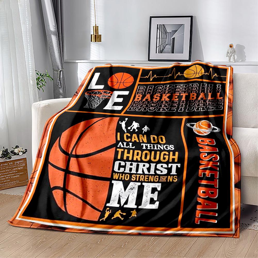 Basketball Faith Strength Blankets are suitable for living rooms, bedrooms, camping, and other places, making them an ideal choice for gifts.