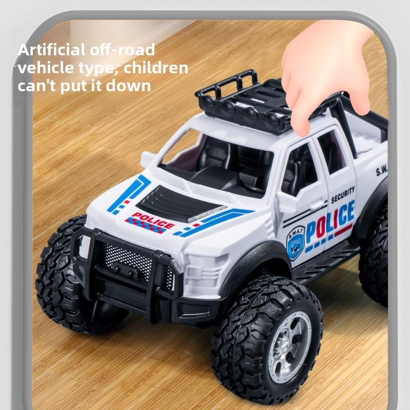 Offroad Boys Plastic Inertia Vehicle Toy Realistic Design Features Functional