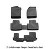 Volkswagen Tayron 21-24 Eco-Friendly 3D High-Edge TPE Floor Mats