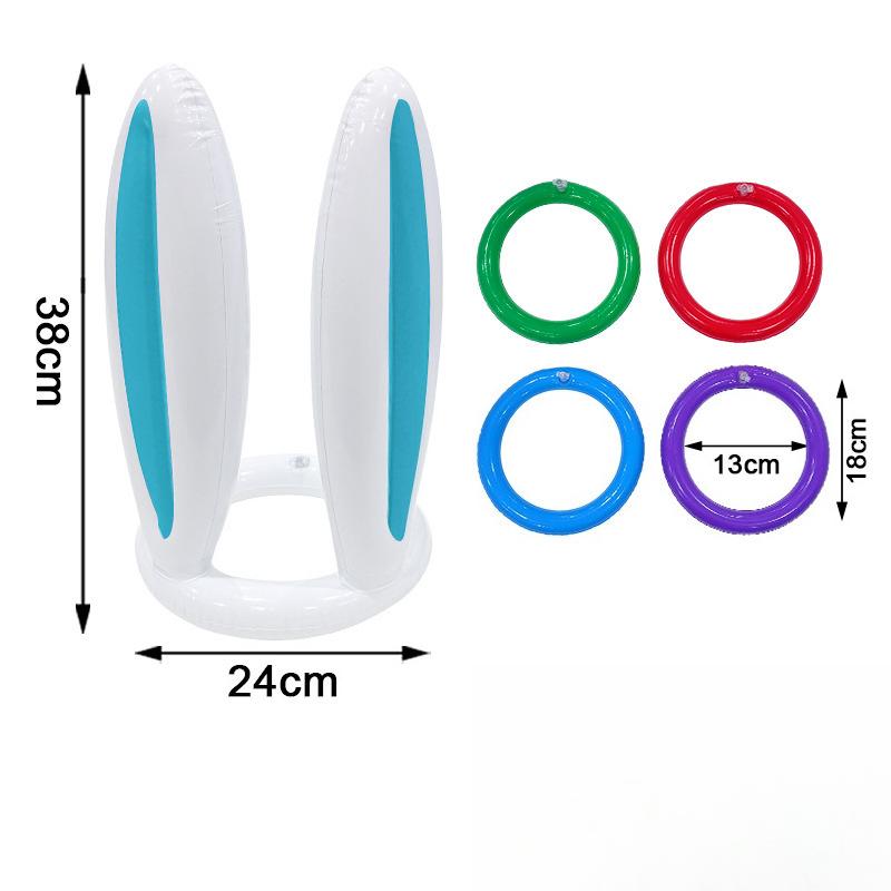 Aesthetic Easter Decor: Inflatable Bunny Ear Ring Toss, Creative Spring Party Game, Interactive Event Prop, Trendy Gift