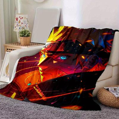1pc Uzumaki Naruto Blanket Soft Warm Bedding Throw for Room Decor, Living Room, Travel .D104