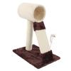 Sisal Cat Scratching Post Claw Grinding Climbing Stable Cat Tree Tower with Mouse Toy for Indoor