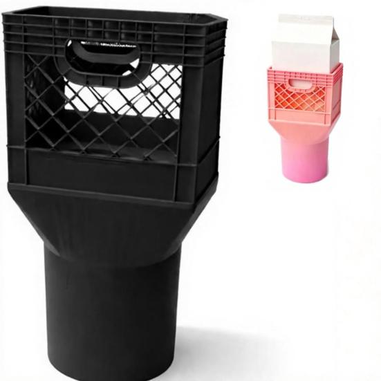 Square Cup Holder Expander for Car, Milk Crate Cup Holder, Anti-Slip Large Drink Stabilizer, Universal Vehicle Spill Proof Organizer for Truck SUV