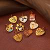 Cartoon Pet Series Stainless Steel Necklace & Bracelet Pendant for Women