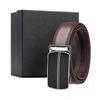 Men's Two-layer Leather Automatic Buckle Belt, Cowhide Belt Belt