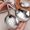 For Serving Rice Serving Spoon Drain Hole Heat Insulated Handle Kitchen Utensils for Daily Use Stainless Steel Ladles