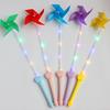 Children Fun Glowing Windmill Toys Funny Kids Diy Colourful Flashing Stick Toys Boys&Girls Birthday Holiday Party Supplies Gift