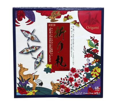 Made In Japan Traditional Origami 48 X 10 Sets Business (Hanafuda Patterns) (For Use)
