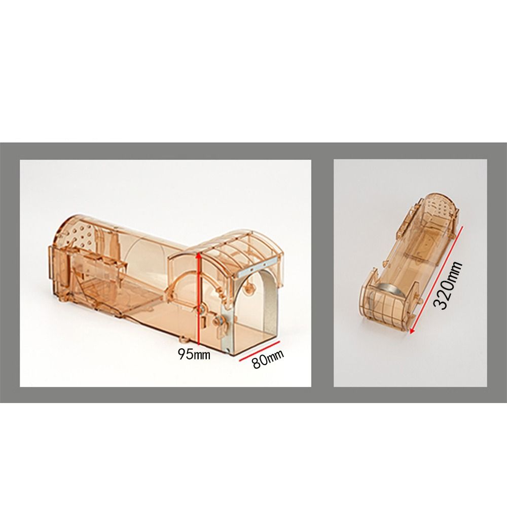 Rodent Control Self-locking Mousetrap Reusable Plastic Rodents Trap Mouse Catcher Indoor