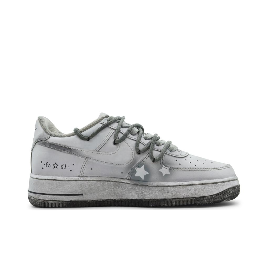 Nike Air Force 1 Low Skateboard Shoes GS Distressed Gray DH2920-111(Team186-)