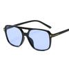 Brand Designer Square Sunglasses Women Fashion Blue Yellow Sun Glasses Female Vintage Retro Big Frame Pink