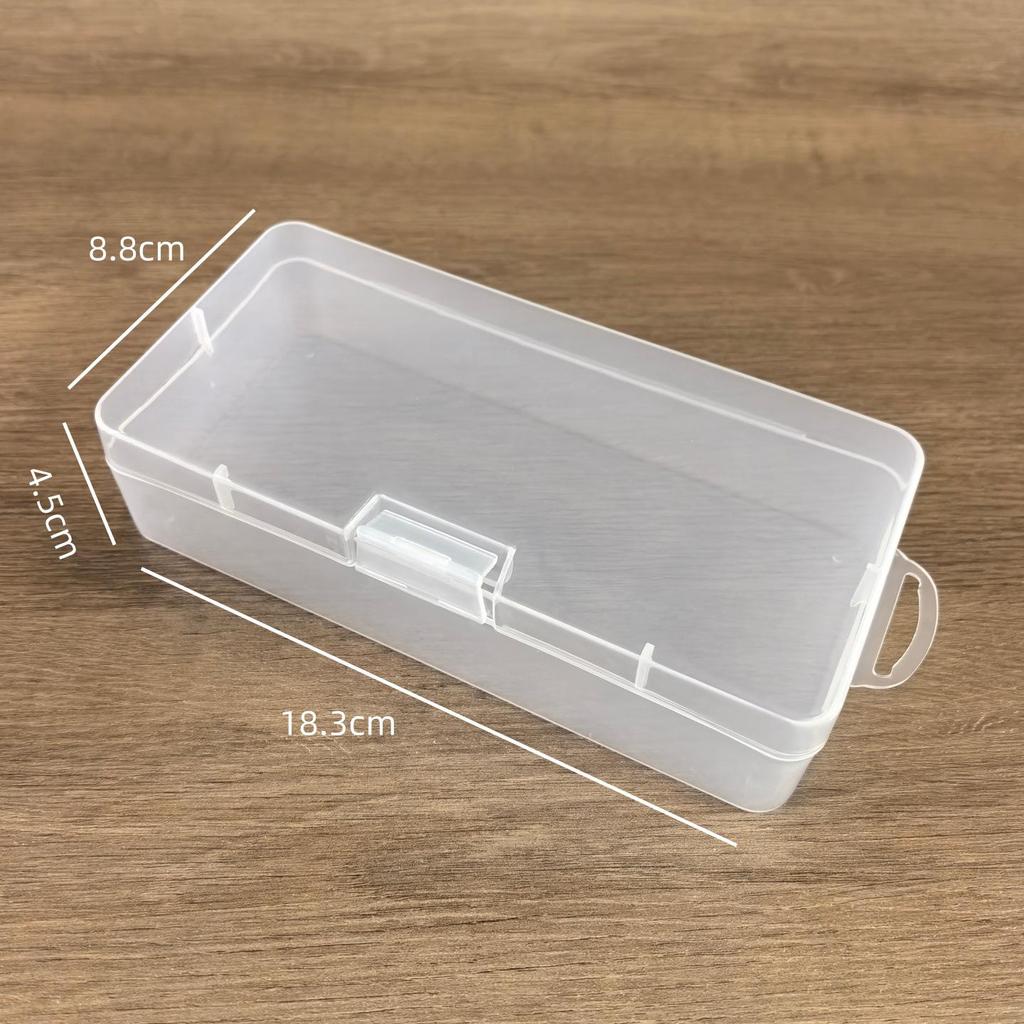 18.8*8cm Plastic Buckle Box for Stationery, Toys, Phone Accessories, Markers, and Crayons