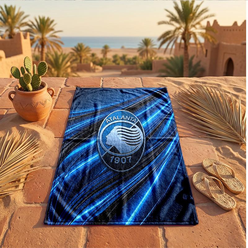 Asciugamano da Spiaggia in Microfibra con Stampa Atalanta FC Asciugatura Rapida Assorbente Grande per Spiaggia Nuoto Viaggio