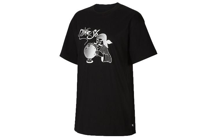 

Nike T Shirts Men s Black Crew Neck Moderate Straight Fit CW1457-010 M