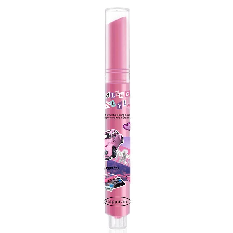 CAPPUVINI Watermelon Press-On Lip Gloss Set: Plump, Mirror-Finish, Moisturizing Lipstick