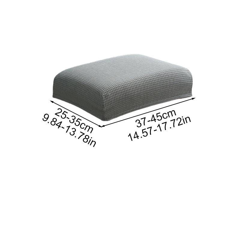 1Pc Footstool Removable Dressing Stool Cover Elastic Chair Cover Protector Polyurethane Elastic Fiber Stool Cover