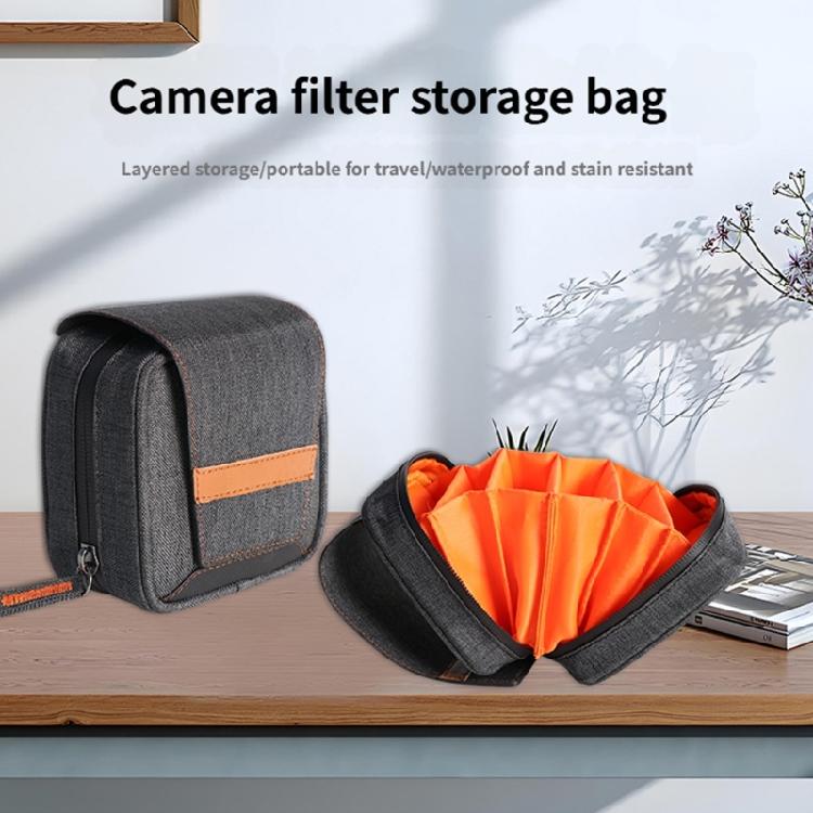 Multifunctional Camera Filter Storage Bag 6 Layer Waterproof Construction Professional Photography Gear Organiser Case