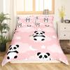 Cartoon Panda Cute Kawaii Wild Animals 3D Printed Bedding Set Cozy Duvet Cover King Queen Twin Size Birthday Gift Bedroom Decor